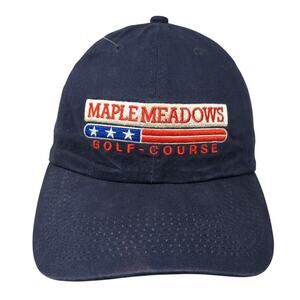 Maple Meadows Golf Course Baseball Cap Blue OS Adjustable Patriotic Carolina